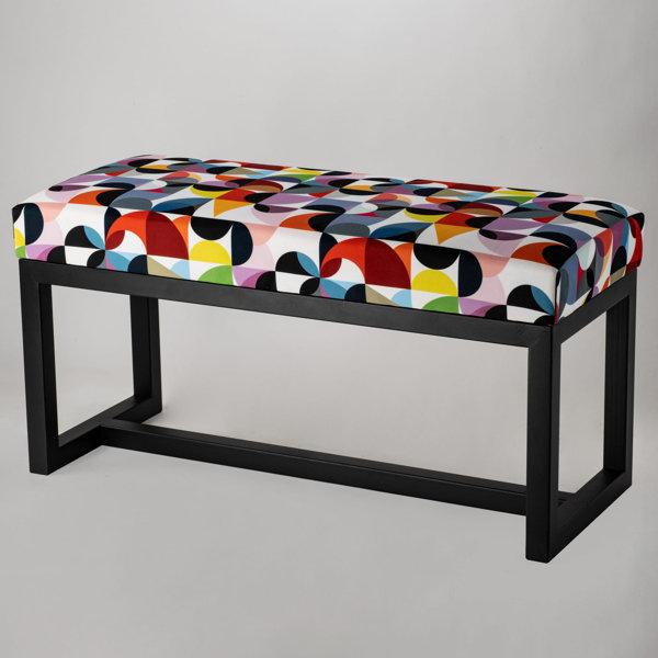 Counter height upholstered deals bench